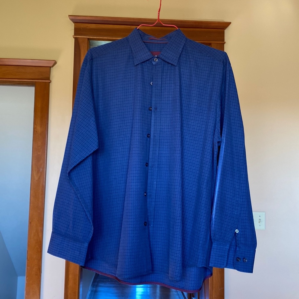Men’s Navy Blue Large Tommy Bahama Button Down